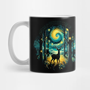 Starry Night Deer Mug